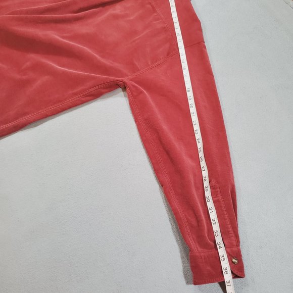 LL Bean Corduroy Shirt Mens XL Tall Red Button Down Long Sleeve Classic Comfort - Picture 12 of 12